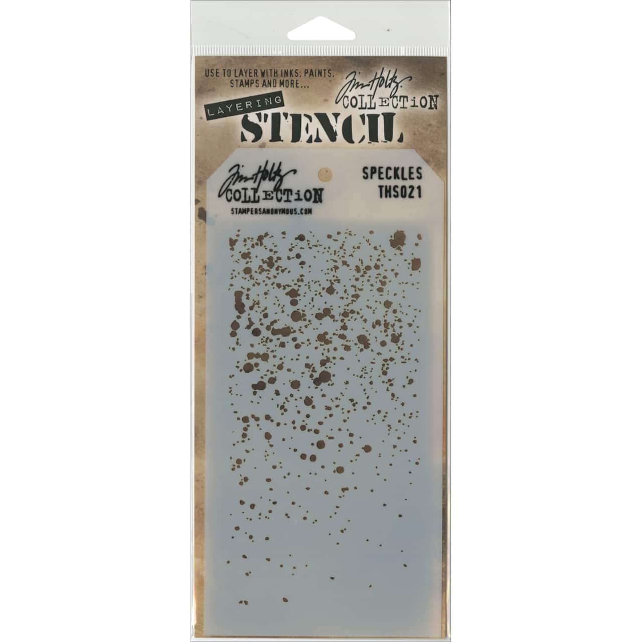 Stampers Anonymous Tim Holtz&#xAE; Speckles Layered Stencil, 4.125&#x22; x 8.5&#x22;